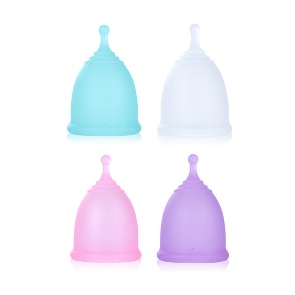 Reusable Menstrual Period Cup Soft Medical Silicone Tiny Small or Large Menstrual Cups