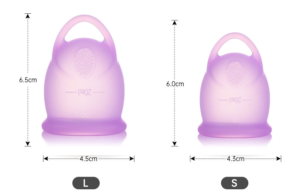 Reusable Menstrual Period Cup Soft Medical Silicone Small or Large Menstrual Cups-CP003