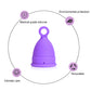 Reusable Menstrual Period Cup Soft Medical Silicone Small or Large  Menstrual Cups-CP002