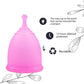 Reusable Menstrual Period Cup Soft Medical Silicone Tiny Small or Large  Menstrual Cups